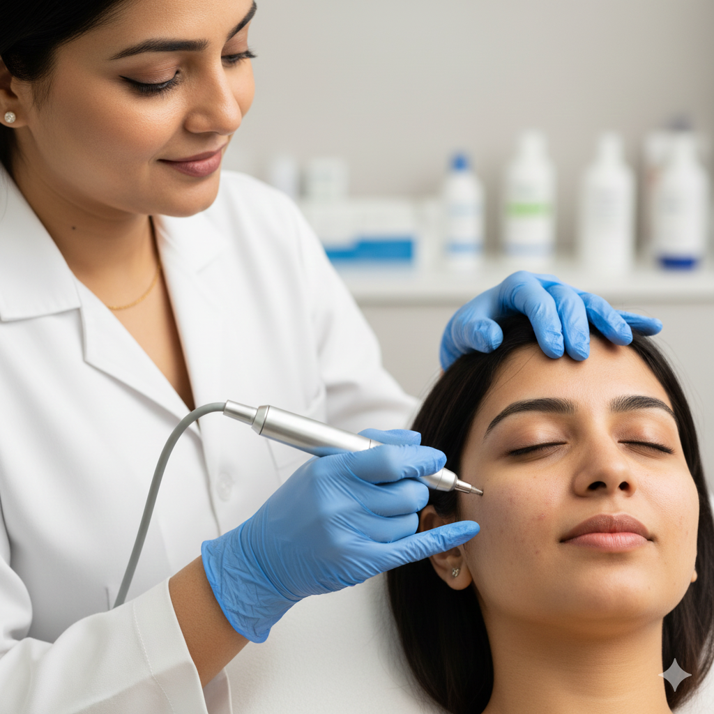 Aesthetic skin procedure at Hebe Skin Hair Laser Clinic