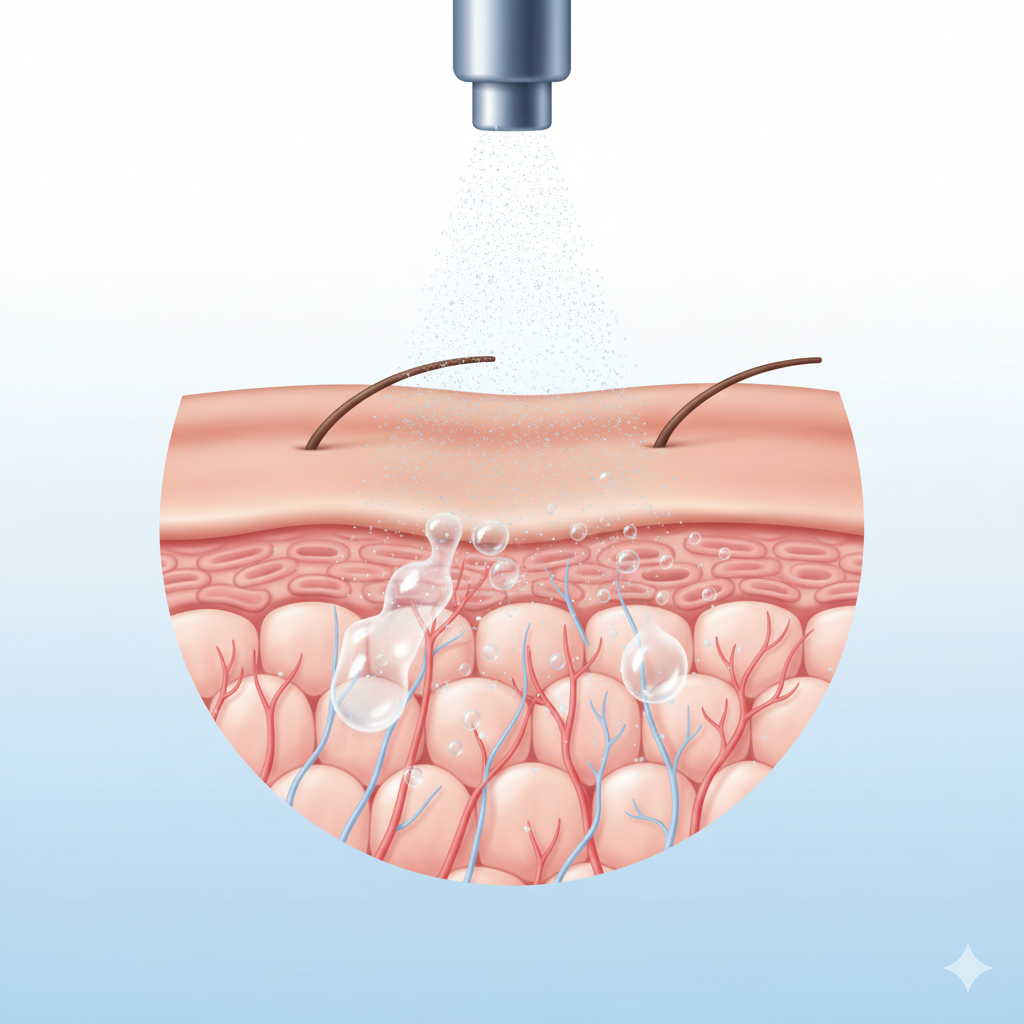 Oxygen facial deep hydration skin rejuvenation treatment