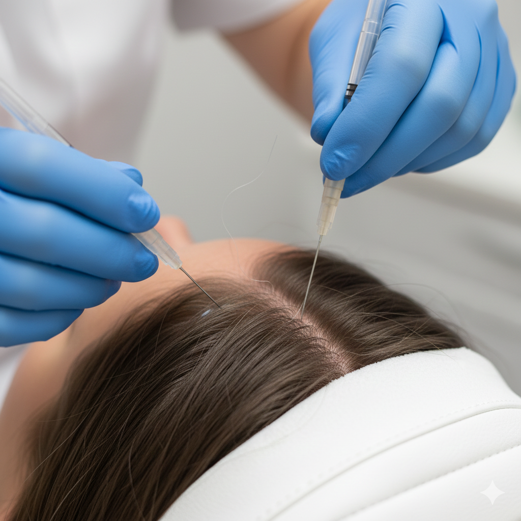 Hair PDO Threads hair treatment at Hebe Skin Hair Laser Clinic Malviya Nagar